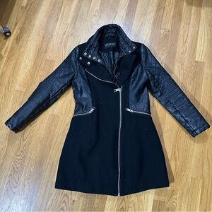 Guess Faux Leather Trench Coat